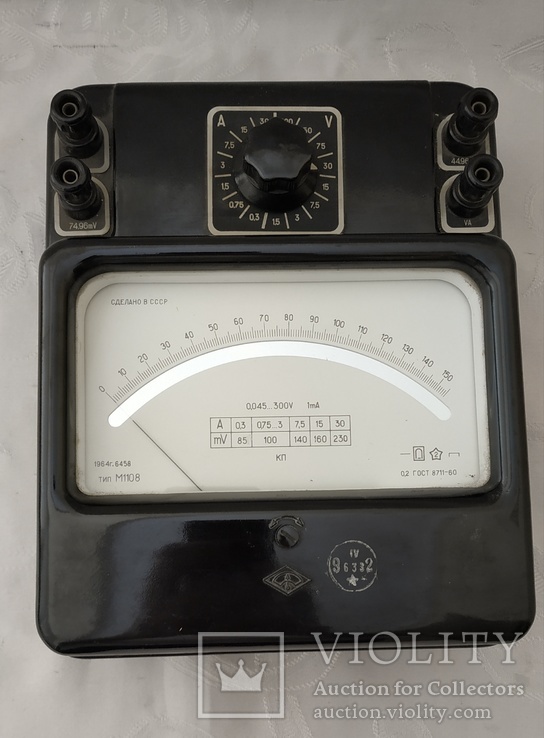 Винтажный амперметр 1964 года М1108
