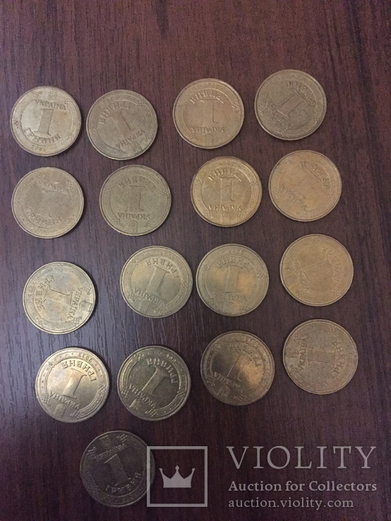 Украина 1 гривна Гетьманы набор 17 монет, фото №3