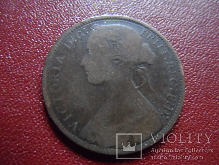 1 пенни 1874  Великобритания   (S.12.10)~, фото №3