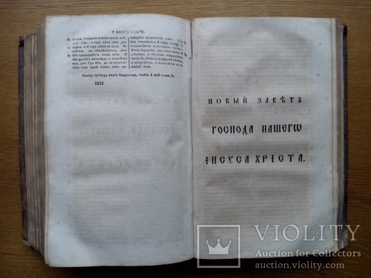 Большая Старинная Библия 1859 г., фото №8