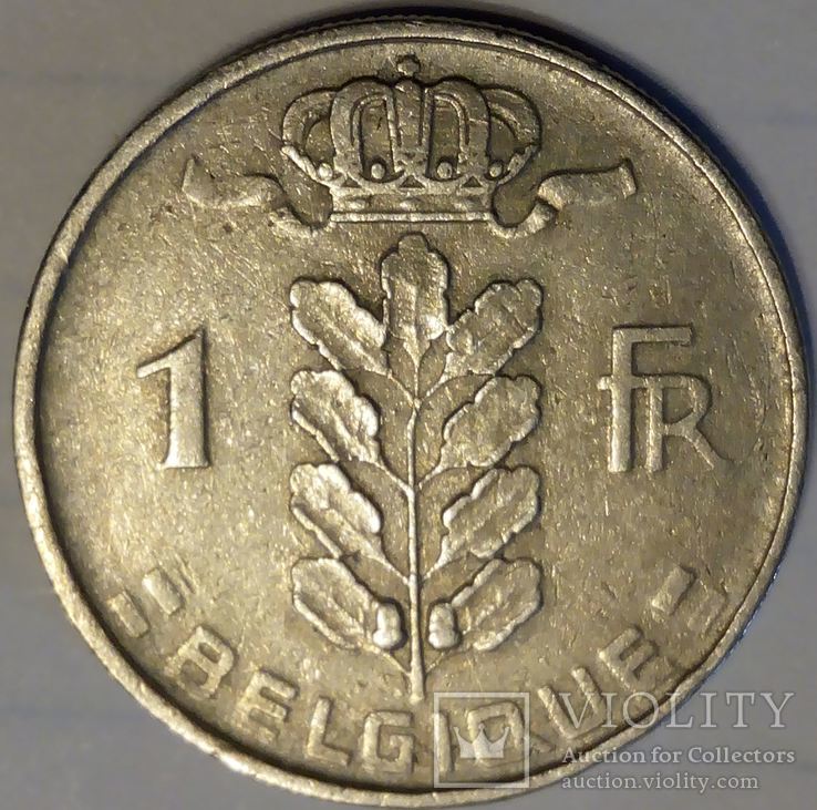 Бельгия 1 франк 1952 «BELGIQUE», фото №3