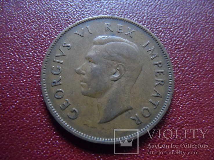 1 пенни 1942  Южная Африка   (S.13.5)~, фото №3