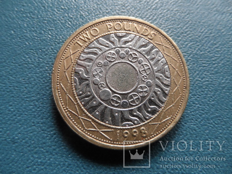 2 фунта  1998   Великобритания   (5.2.1)~