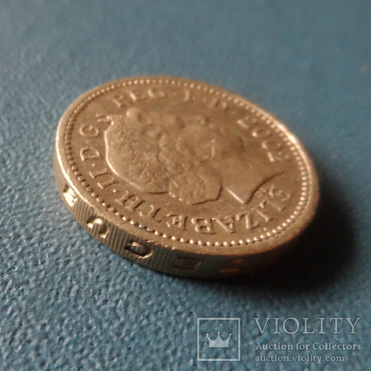 1 фунт 2002   Великобритания   (5.7.5)~, фото №3