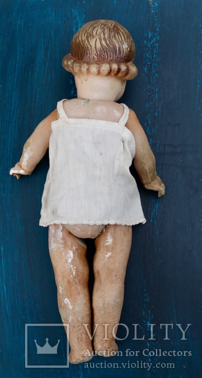 Антикварная кукла из папье-маше, фото №4