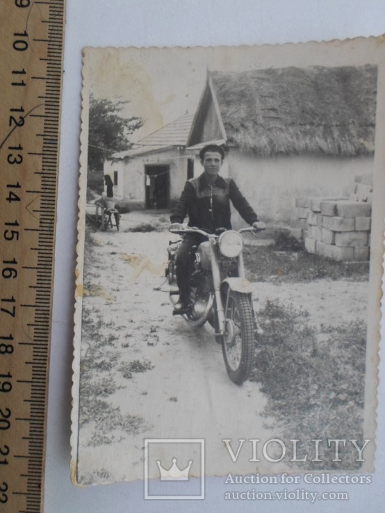 Фото 50-х. на мотоцикле