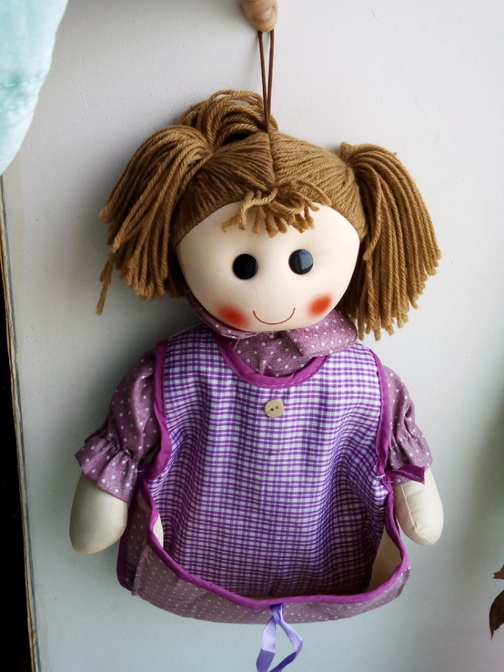 Мягкая настенная кукла - карман, фото №3