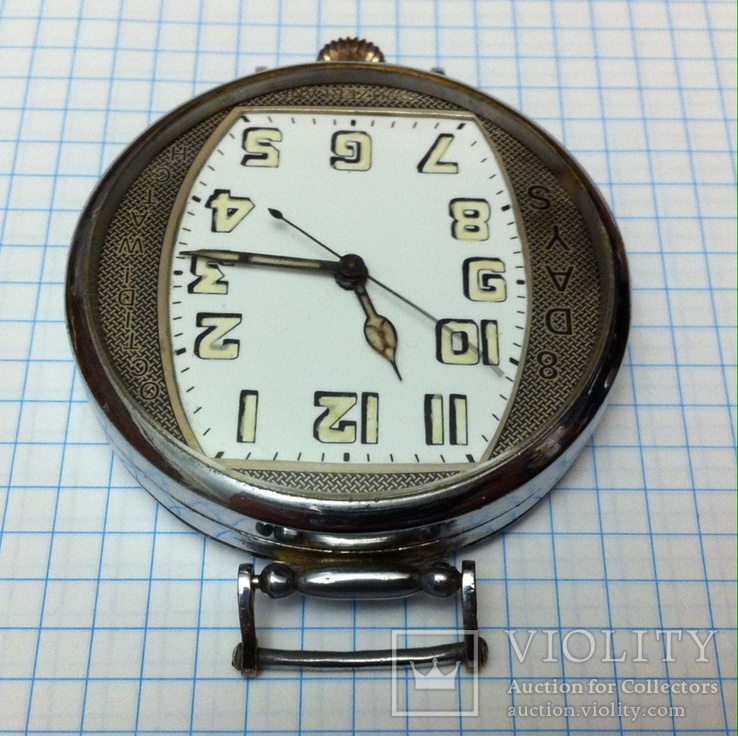 Часы швейцарские "Octidi watch 8 days". 56 мм., фото №4