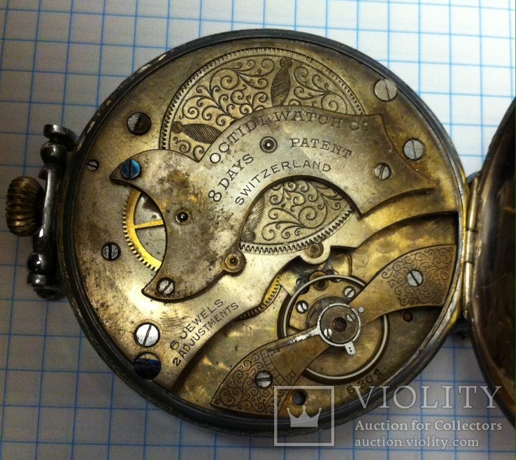 Часы швейцарские "Octidi watch 8 days". 56 мм., фото №10