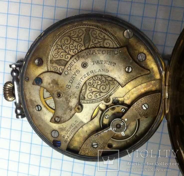Часы швейцарские "Octidi watch 8 days". 56 мм., фото №11