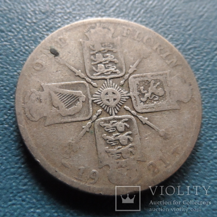 1 флорин 1921  Великобритания серебро    (6.8.3)~