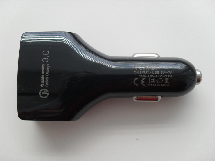 Автомобильное зарядное USB-устройство UKC 7A Quick Charge 4USB, фото №6
