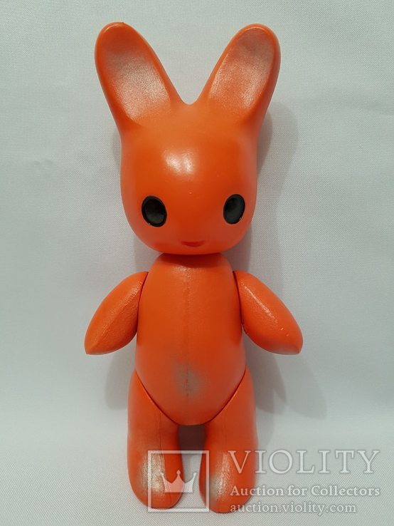Кукла заяц целлулоид 20 см. цена клеймо СССР РХК на резинках , № 2 состояние 5 +, фото №5
