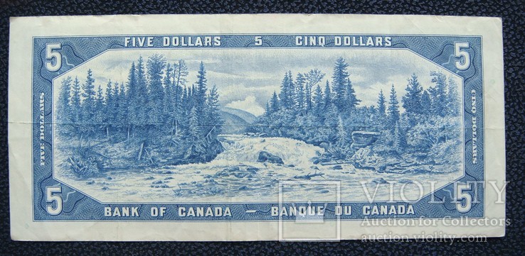 Канада 5 долларов 1954, фото №3