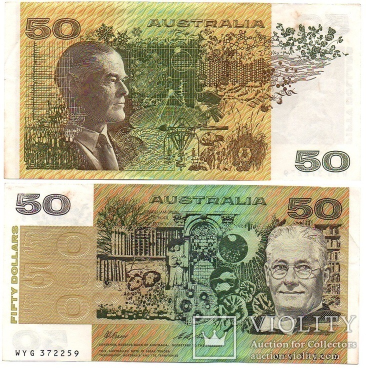 Australia Австралия - 50 Dollars 1990 VF+ JavirNV