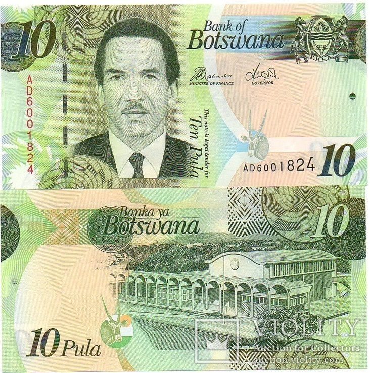 Botswana Ботсвана - 10 Pula 2014 UNC paper JavirNV