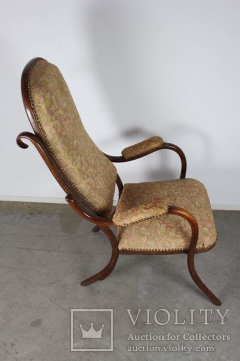 Антикварне гнуте крісло в стилі Thonet, фото №3