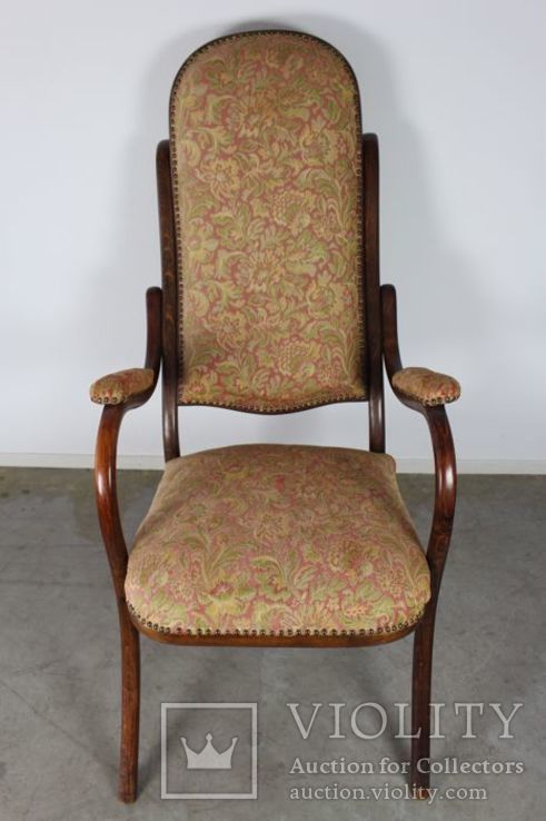 Антикварне гнуте крісло в стилі Thonet, фото №4