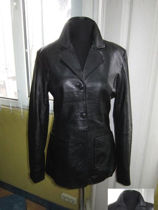 Модная  женская кожаная куртка-пиджак GIPSY.  Лот 460, фото №2