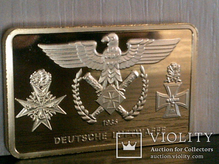 Deutsche Luftwaffe - сувенирный слиток, фото №2