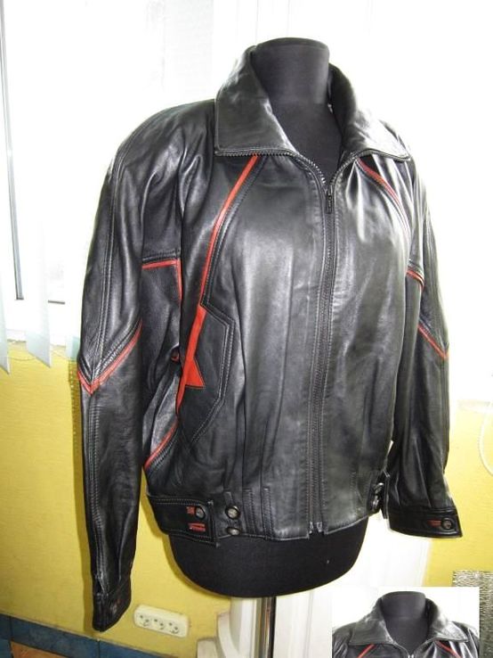 Стильная женская кожаная куртка - пилот DERICI Leather. Италия. Лот 466, фото №2