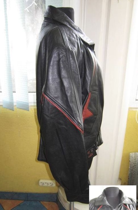 Стильная женская кожаная куртка - пилот DERICI Leather. Италия. Лот 466, фото №5