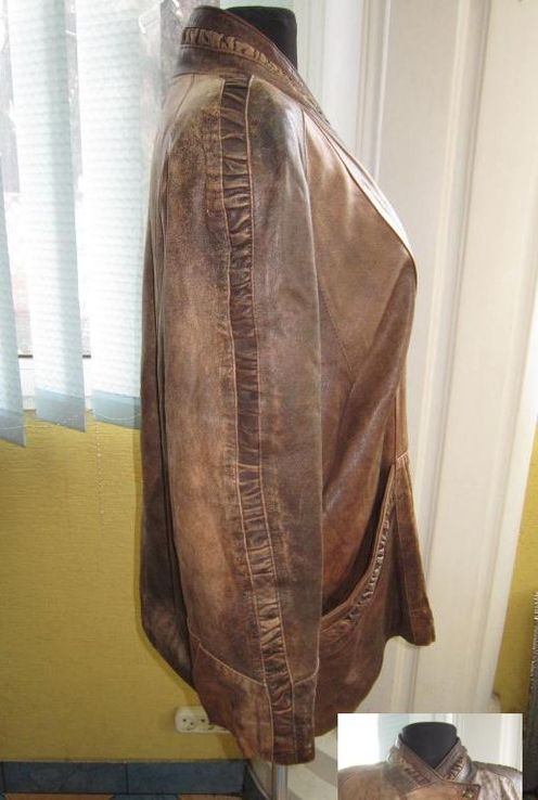 Стильная женская кожаная куртка. Лот 467, numer zdjęcia 7