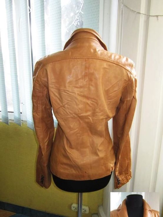 Стильная женская кожаная куртка- пиджак RENE LEZARD. Франция. Лот 470, фото №4