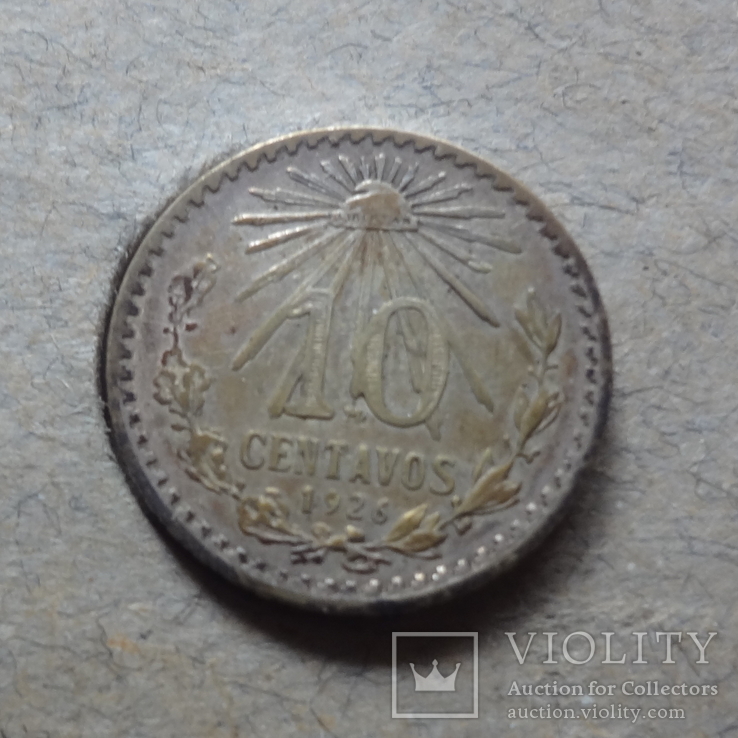 10 сентаво 1926  Мексика серебро, фото №2
