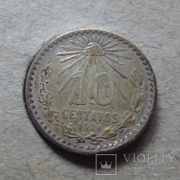 10 сентаво 1926  Мексика серебро, фото №3