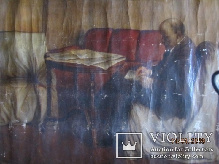 Портрет В. И. Ленина. холст масло 83 x 126 cm, фото №10
