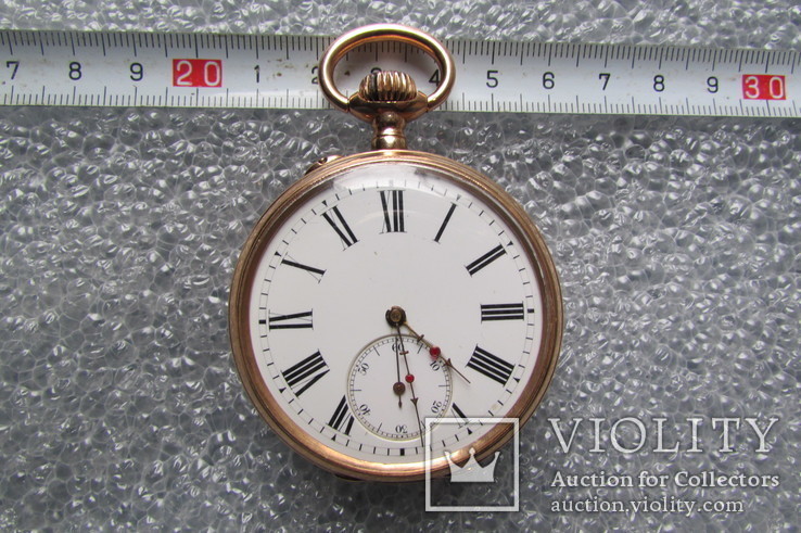 Часы золотые карманные Павел Буре . 1901 г. 95 грамм ., фото №12