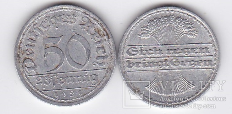 Germany Германия - 50 Pfennig 1921 - A