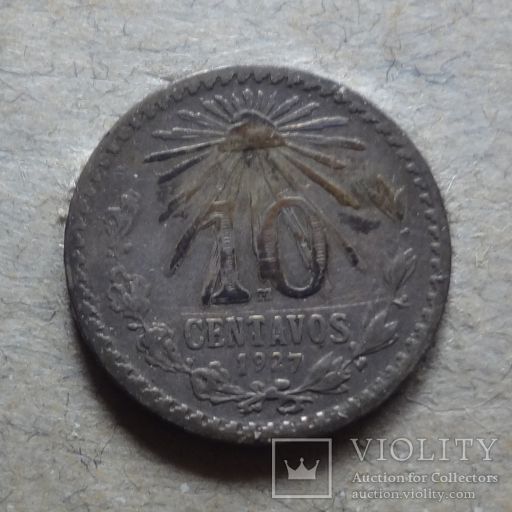 10 сентаво 1927 серебро, фото №2