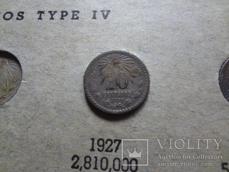 10 сентаво 1927 серебро, фото №3