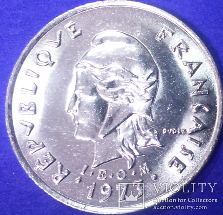 Французька Нова Каледонія 10 франків 1973 р, фото №3