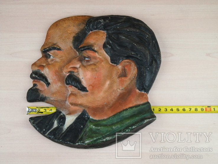 Барельеф В.И. Ленин, И.В. Сталин., фото №6