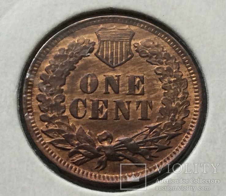США 1 Цент 1900 г. AU - UNC, фото №3