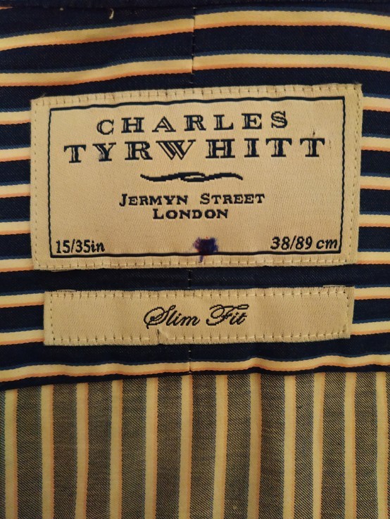 Рубашка CHARLES TYRWHITT коттон р-р 15(38/39), фото №7