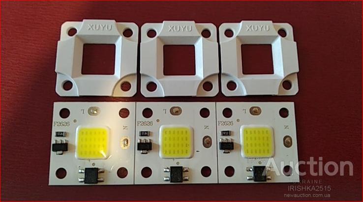 Светодиод + термопаста 220v LED в прожектор COB 10W Smart IC 220в 10вт