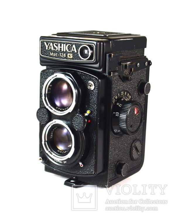 Фотоаппарат  YASHICA Mat 124 G  Объективы: Yashinon 2,8/80 mm | Yashinon 3,5/80 mm. Japan, фото №2
