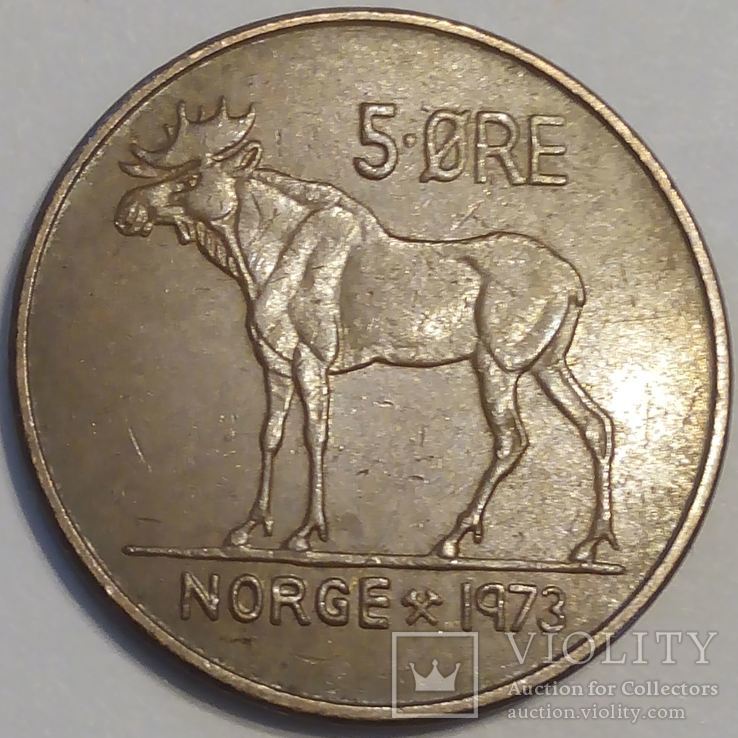 Норвегия 5 эри 1973