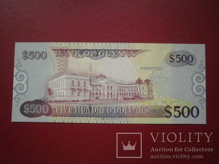 Гаяна 2011 рiк 500 доларів UNC., фото №3