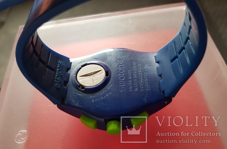 Часы Swatch Chrono Plastic BLUE C SUSN400, фото №4