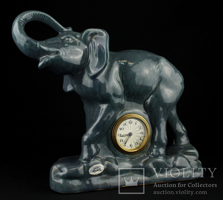 Настольные, каминные часы. S&amp;G Keramik. 50-е годы. Германия. (0188), фото №2