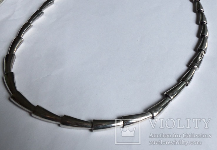 Колье Pierre Cardin серебро вес 72,67 г. полированное. Пьер Карден., фото №5