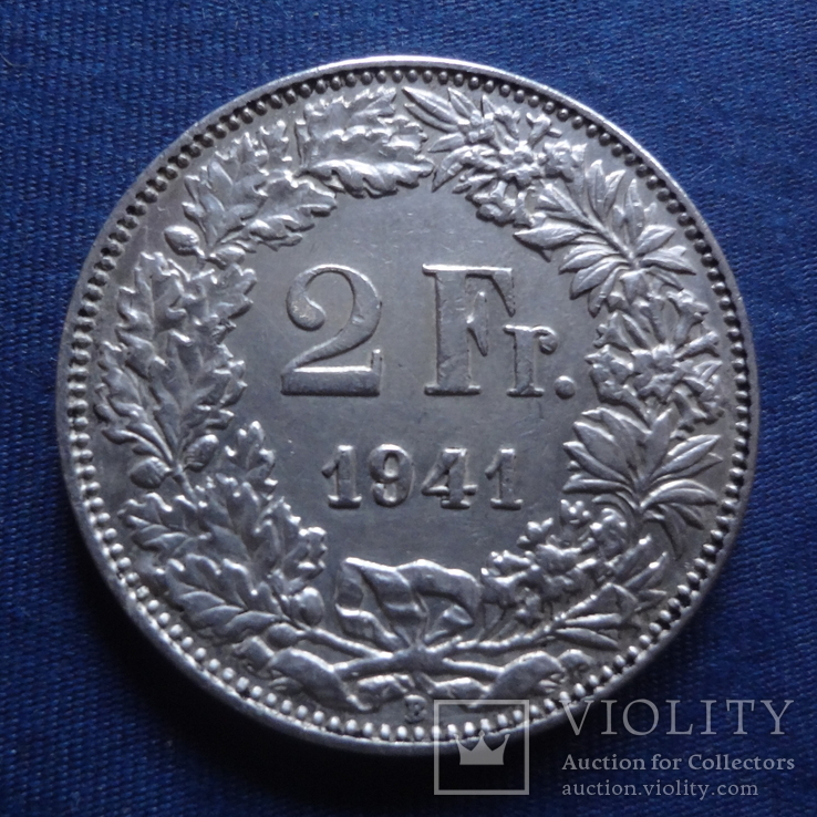 2 франка 1941   Швейцария  серебро    (В.4.1)~