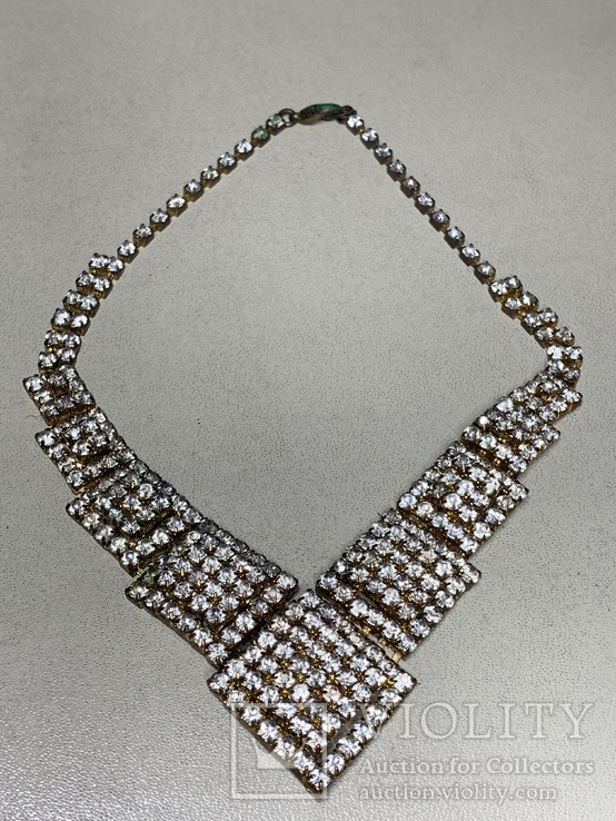 Ожерелье ,целое с остатками позолоты из Италии, фото №2