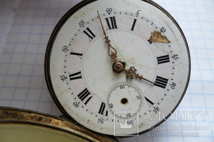 Карманные часы в серебряном корпусе, фото №6