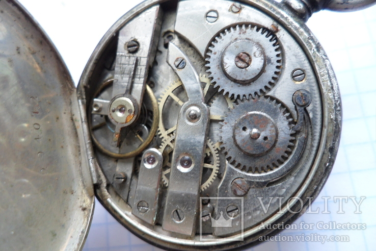 Карманные часы в серебряном корпусе, фото №8